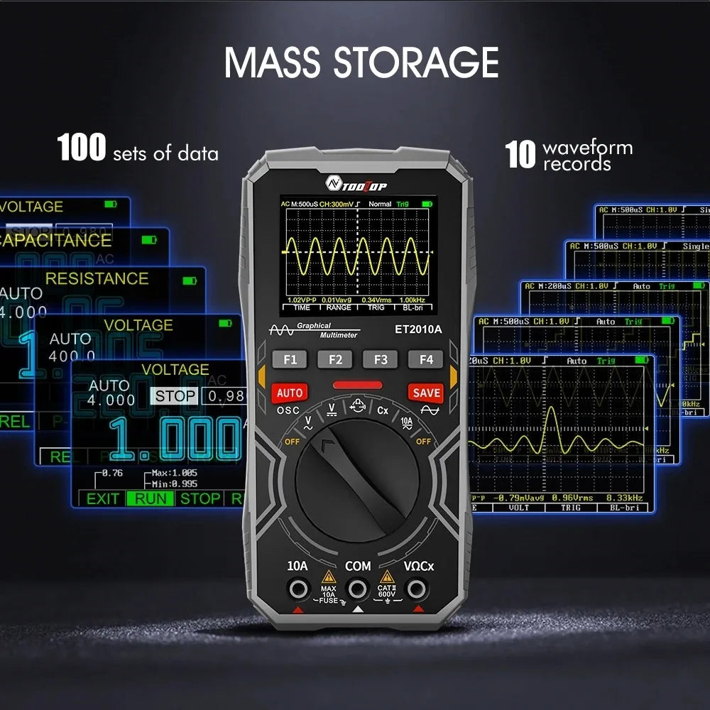 Oscilloscope multimètre portable ET2010A