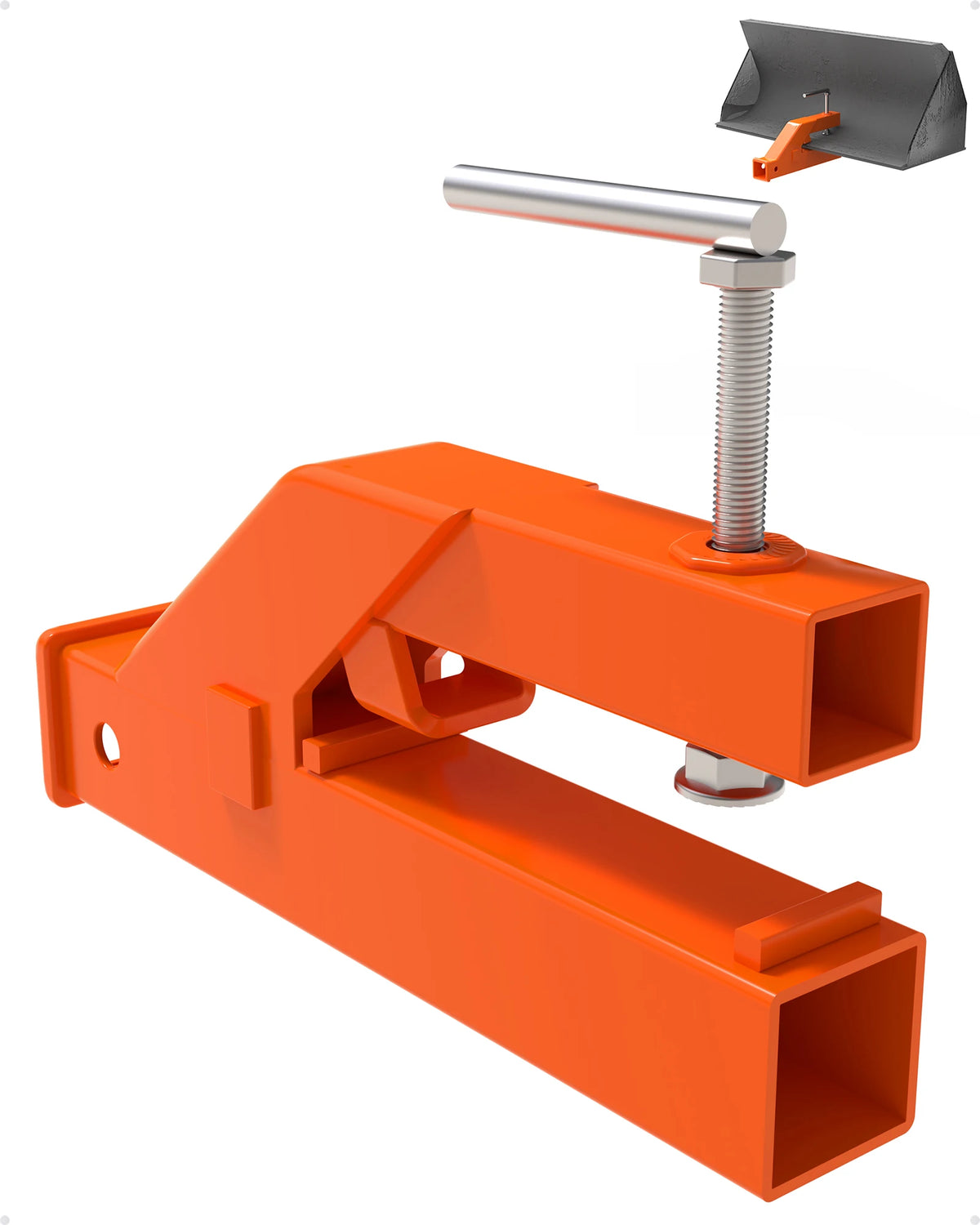 HiMISS Βαρύς 2" Ποιά Κλιπ-Ο Trailer Hitch Receiver για Τρακτέρ Μπεκ Σβήνισμα, Μπόλι Μάτσο Διακλαδιστής, Συμβατό με Deere, Συγκριτικά Φορτωμένο, SUV, Φορτηγά, Εύκολη Εγκατάσταση Χωρίς Τρύπα, Διπλός Διανομέας, Πορτοκαλί Χρώμα