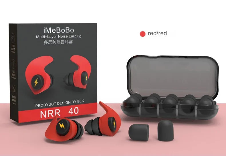 Noise-cancelling Sponge Earplugs Mute Sleep Soundproof Earplugs Separate Assembly Waterproof Silicone Earplugs Security