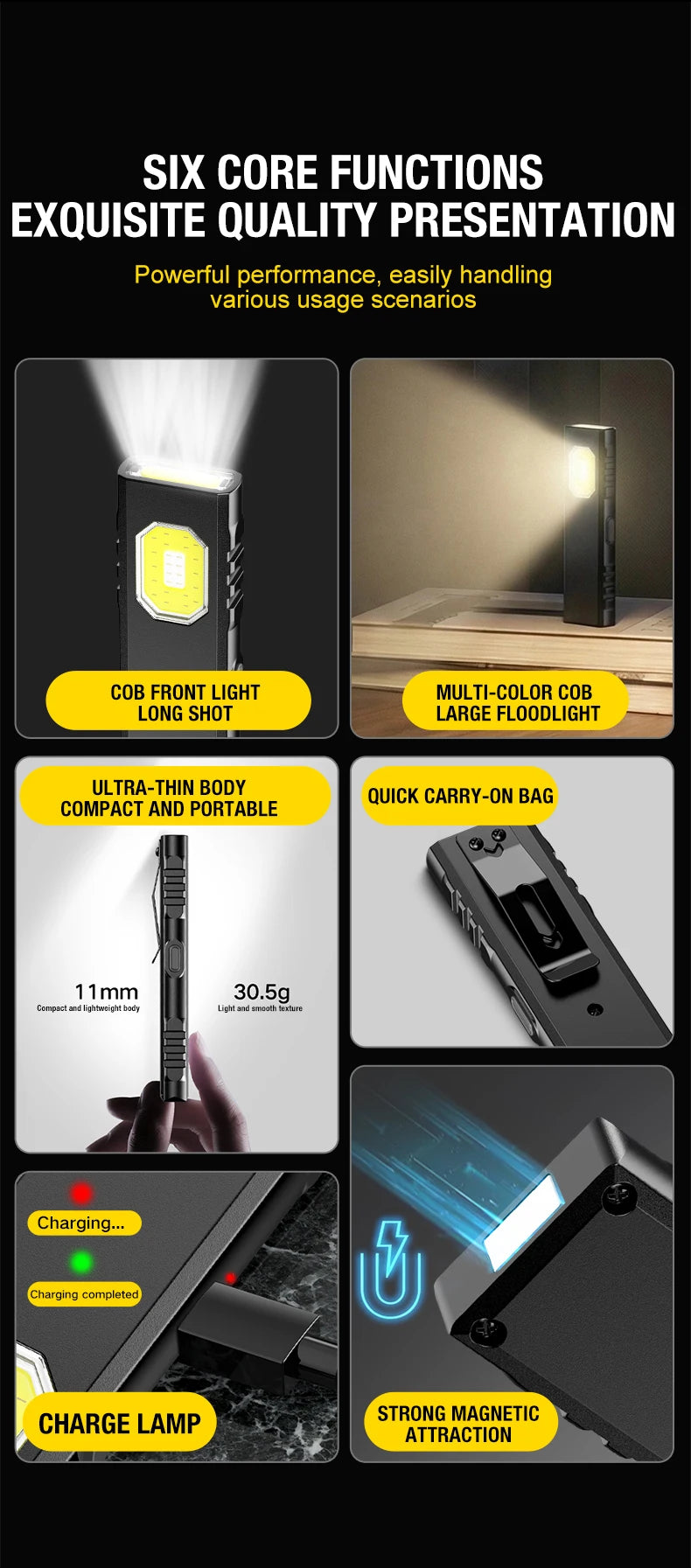 Mini Clip-On Work and Warning Light