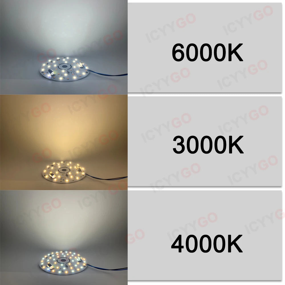 Plošča za stropno LED-svetilko 220 V brez gonilnika z lečo