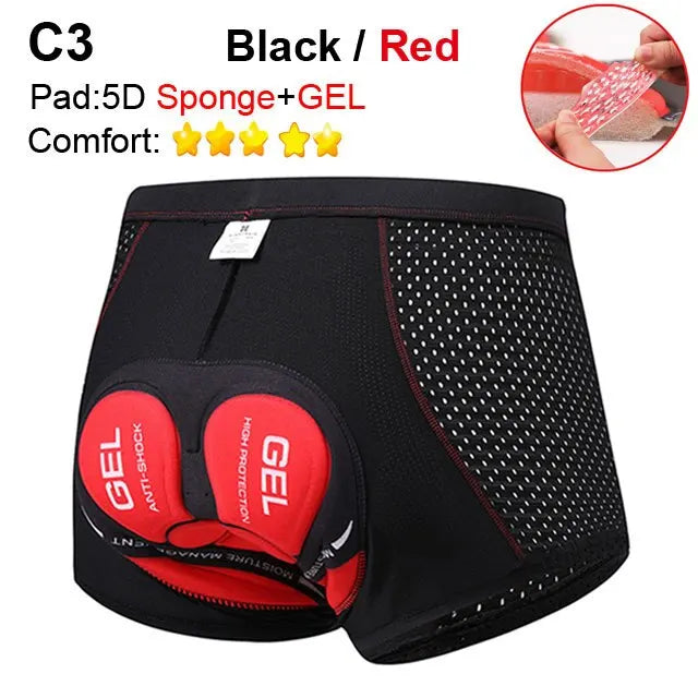 Gevulde mesh-fiets-underwear shorts