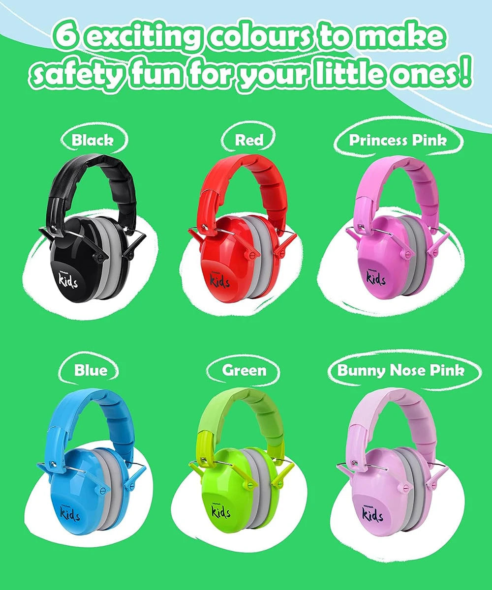 ZOHAN Kids Hearing Protection Earmuffs Baby Ear Defenders Noise Reduction Earmuff For Autism Children Toddlers Reading Sleeping