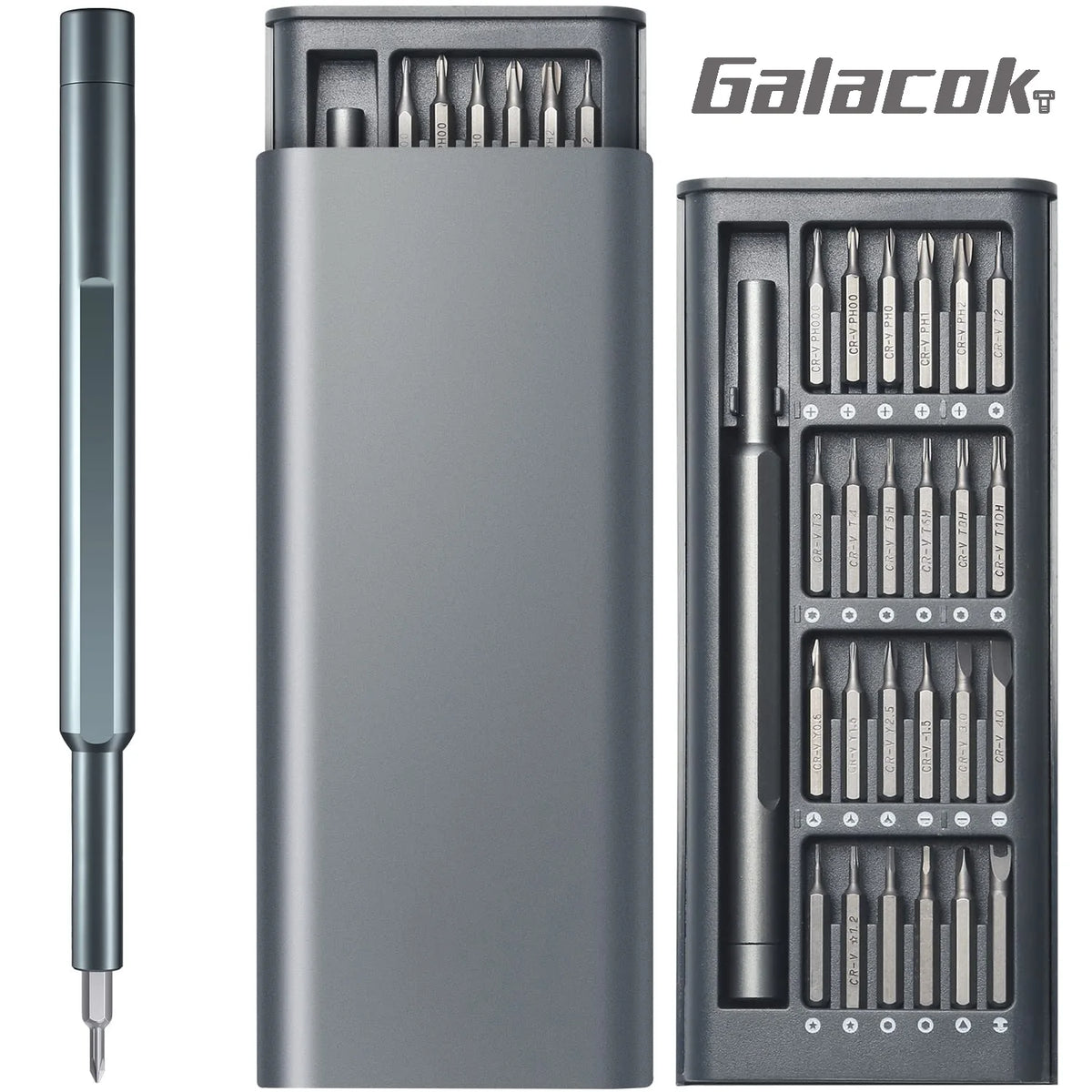 25-in-1 Precision Screwdriver Set with Magnetic Bits