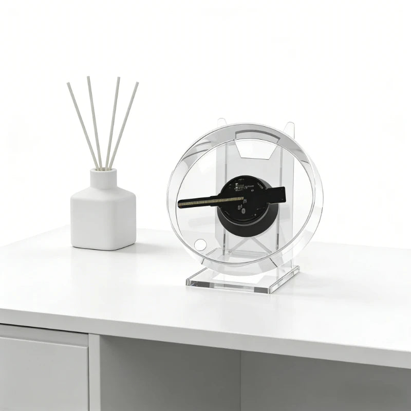 Mini LED Hologram-Effect Display Fan with Stand
