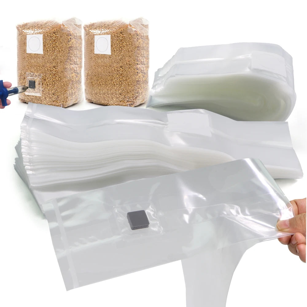 Mushroom Substrate Filter Grow Bags, Pack of 20
