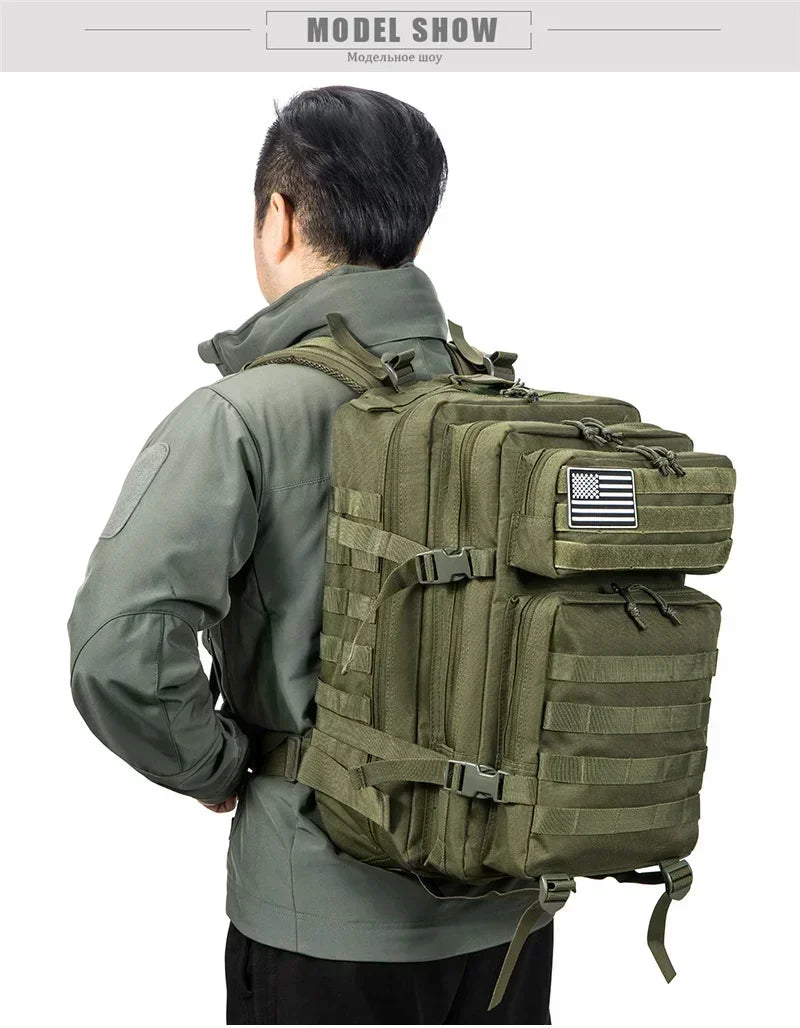 Тактически раница 45L с голям капацитет за открито