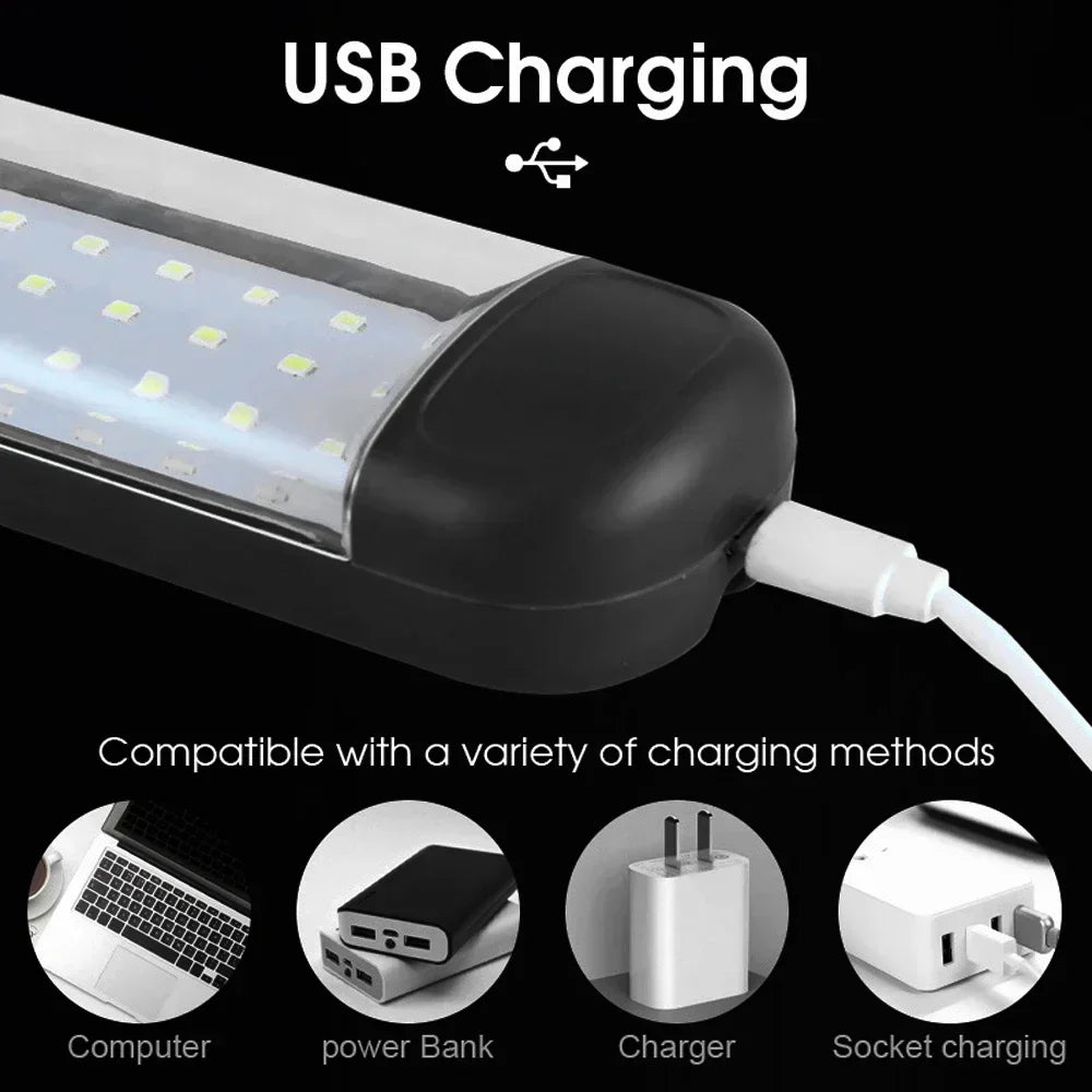 Rechargeable Work Light with Magnetic Base and Hook