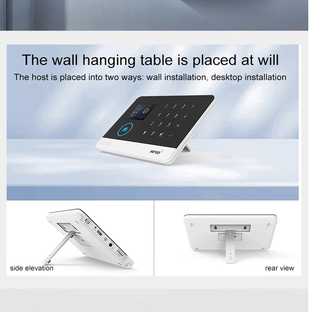 Home WiFi Security Alarm System with Door and Motion Sensor