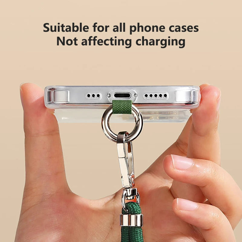 1pcs Crossbody Lanyard Necklace Strap Universal Mobile Phone Adjustment Long Hanging Rope With Clip Anti-Lost Lanyard