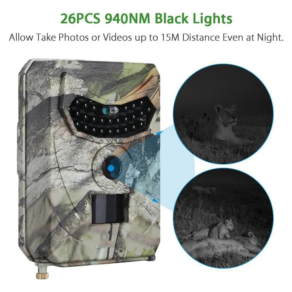 PR100 Trail Camera 12MP 1080P Night Vision Wildlife Camera