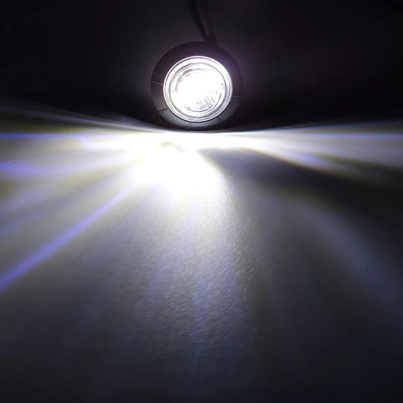 3/4" Кръгла LED странична маркерна светлина за камион, ремарке, лодка