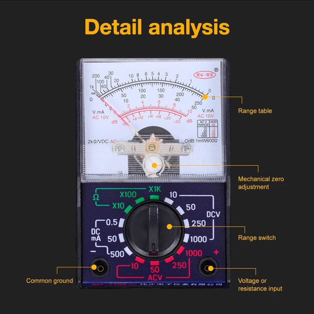 MF-110A Pocket Analog Multimeter