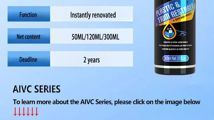 Plastic Restore Revitalizer for Long‑Lasting Car Trim Renewal