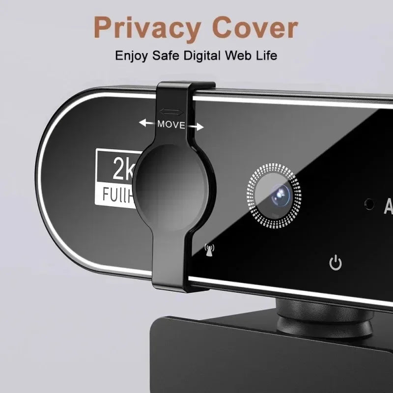 USB webkamera s automatickým zaostrovaním a mikrofónom - možnosť 2K