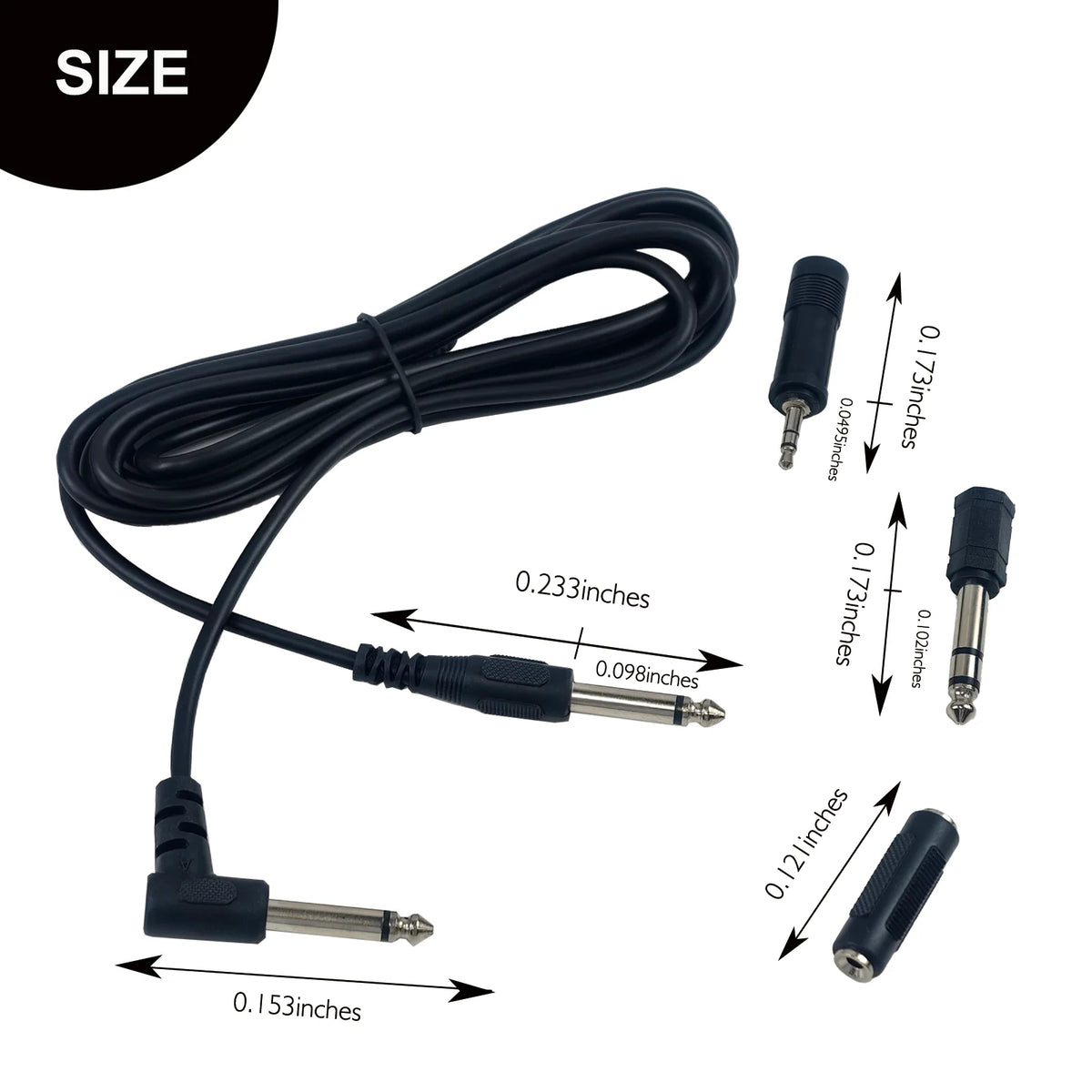 Three-Metre Audio Cable with Three Adapters