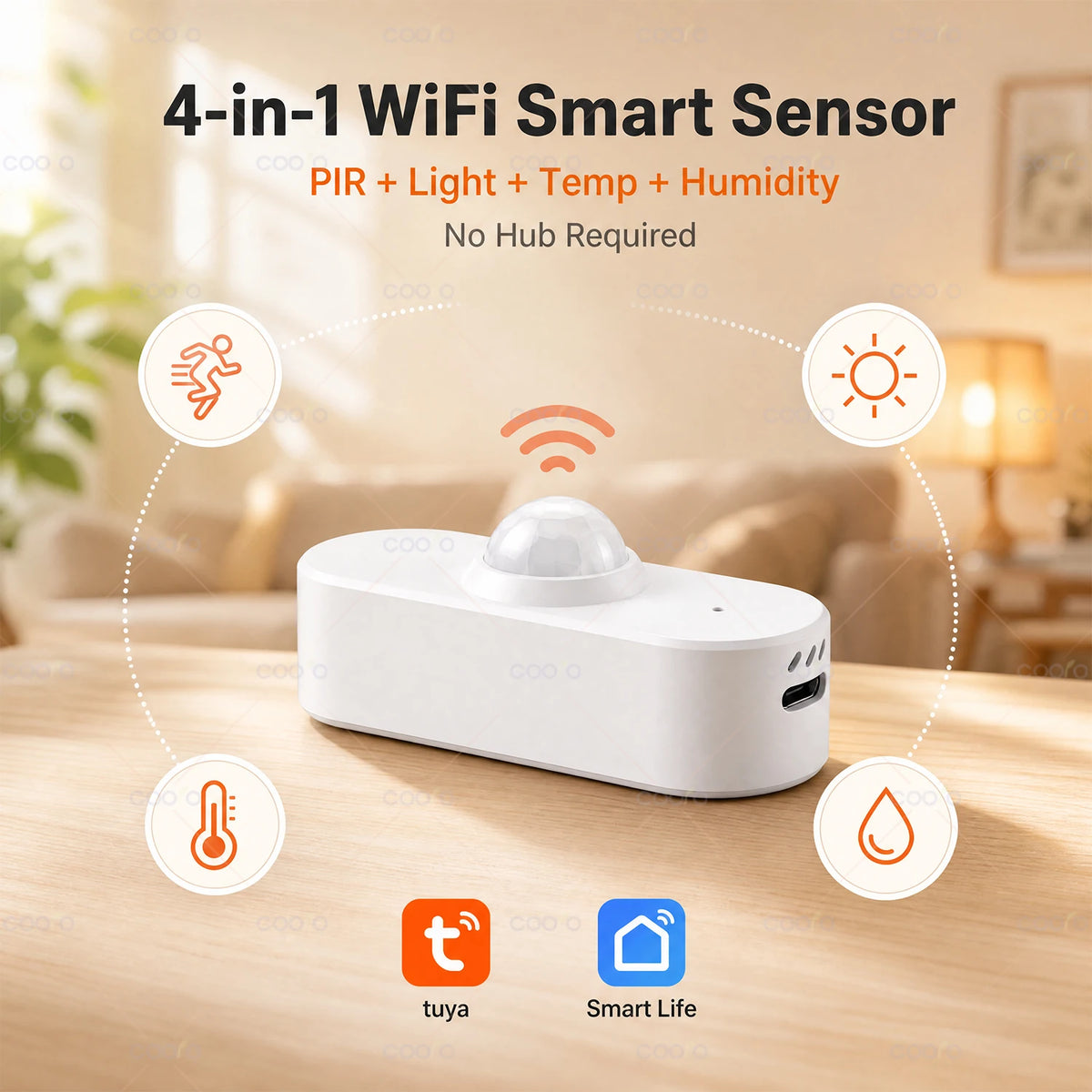 Tuya WiFi Motion Sensor with Optional Climate Readings