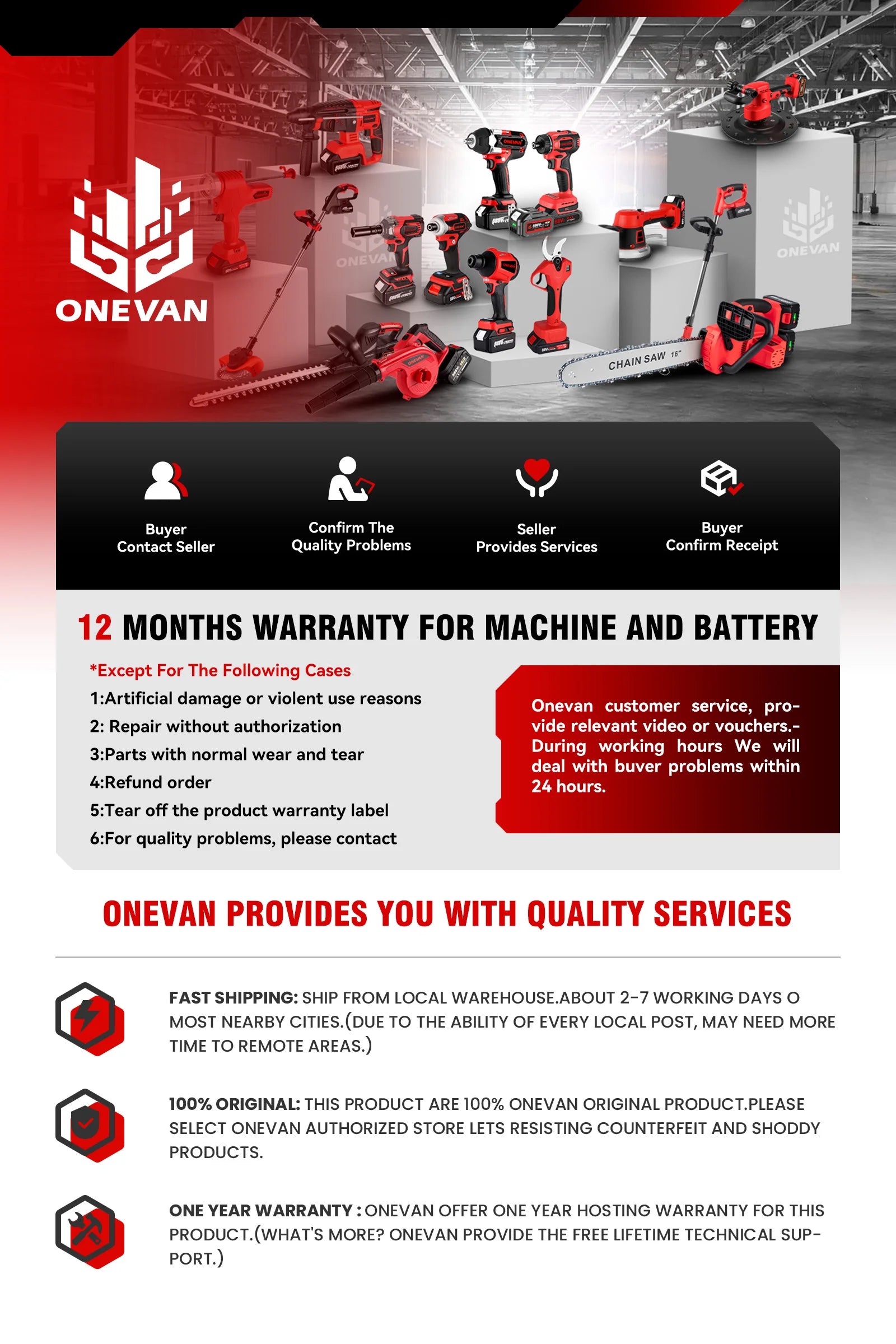 ONEVAN 1200N.m Brushless Electric Impact Wrench 1/2 inch Cordless Electric Screwdriver Drill Tool For Makita 18V Battery Pin - Spy-shop.com