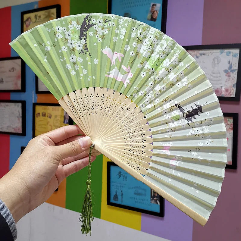 Folding Bamboo Hand Fan in Chinese Style