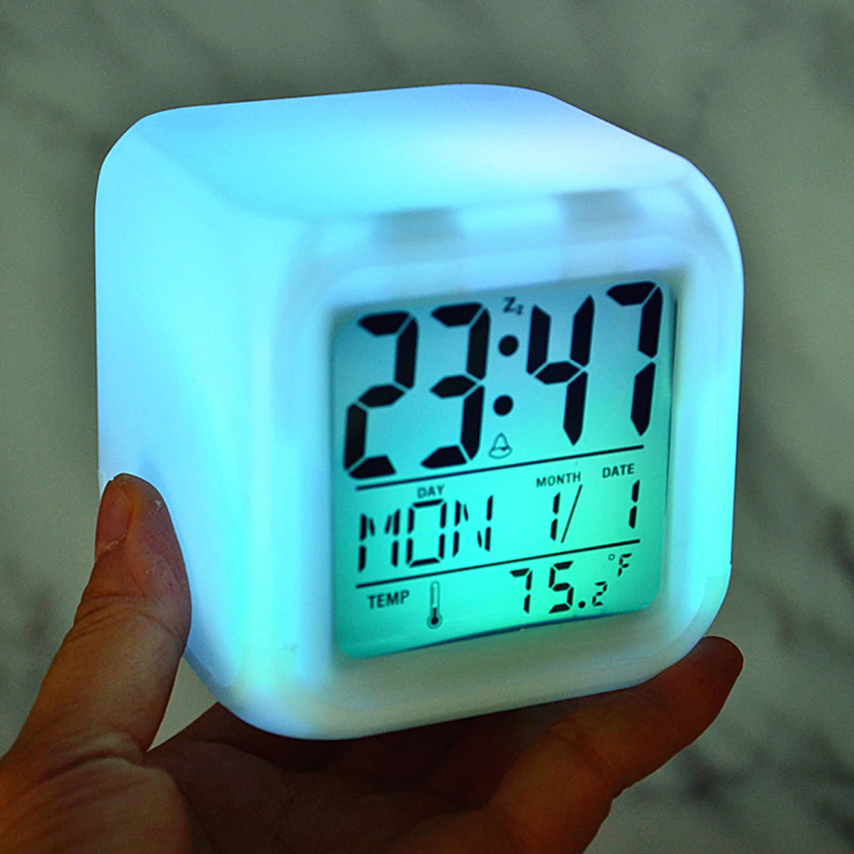 Digital Bedside Alarm Clock - Battery Options