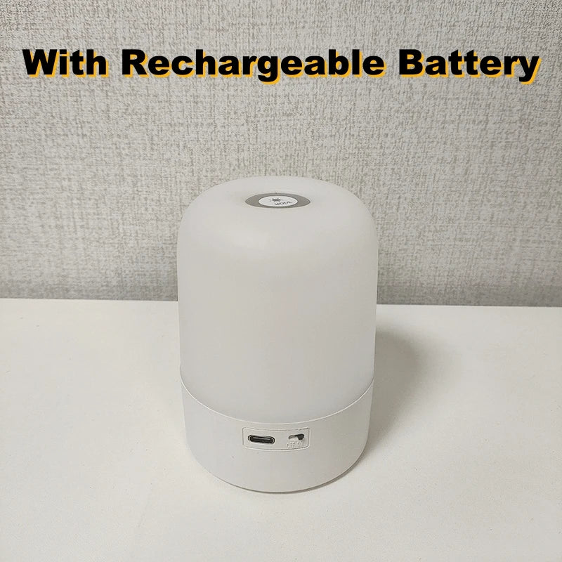 Candeeiro de mesa de cabeceira LED regulável por toque e alimentado por USB