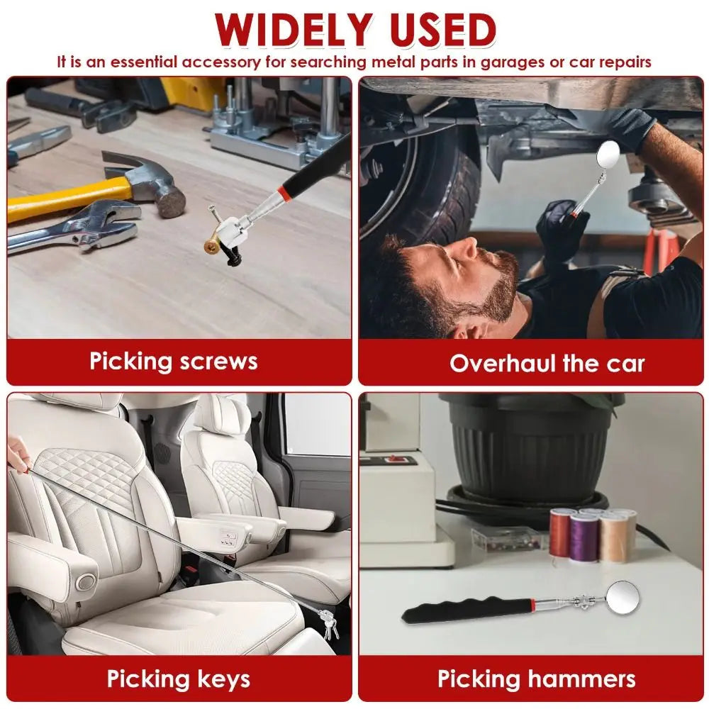 Telescopic Inspection Mirror - Shape and Pack Options
