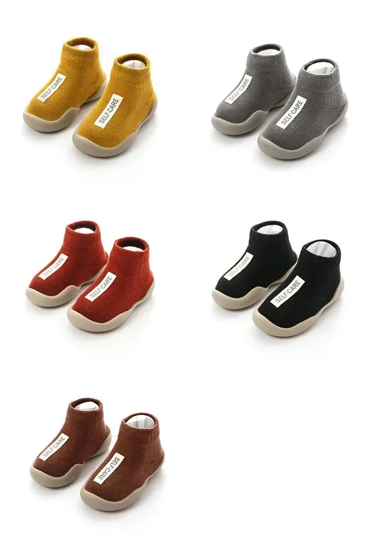 Soft Sole Baby Shoes for First Walkers Knit Booties