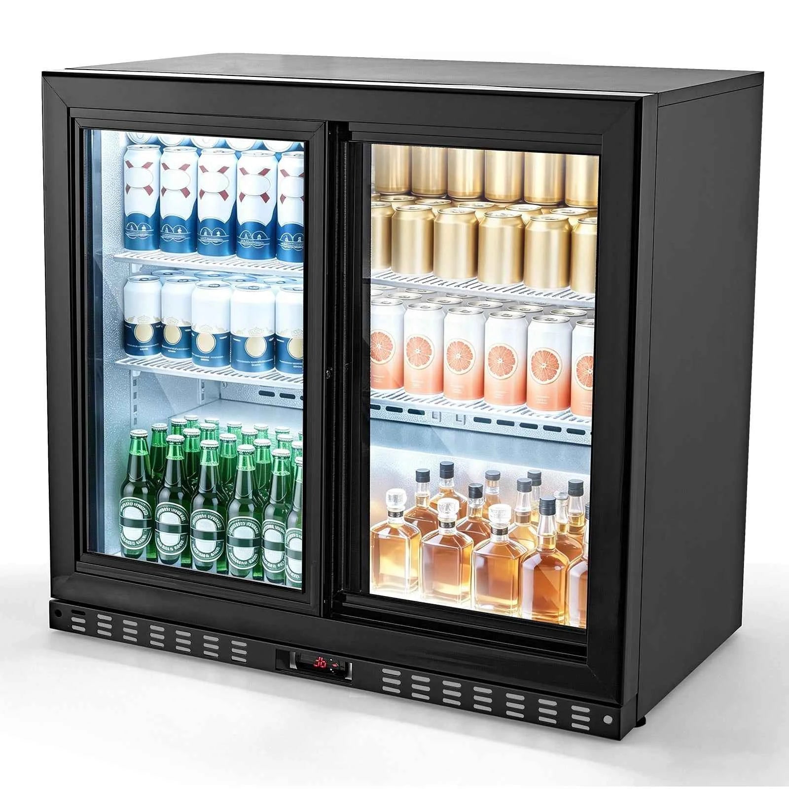 7.4/11.4 Cu. Ft. Back Bar Cooler with LED Lighting