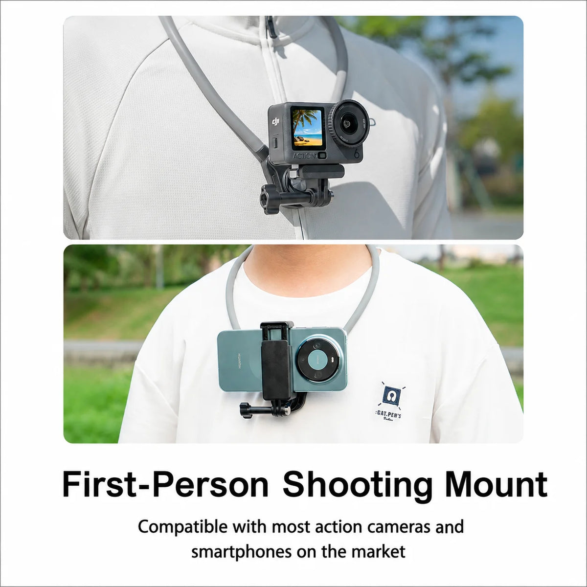 Neck Strap Holder for GoPro 13 12 11 10 9 8 DJI Osmo Action 6 5 4 3 Insta360 X5 X4 X3 Sports Camera Accessory