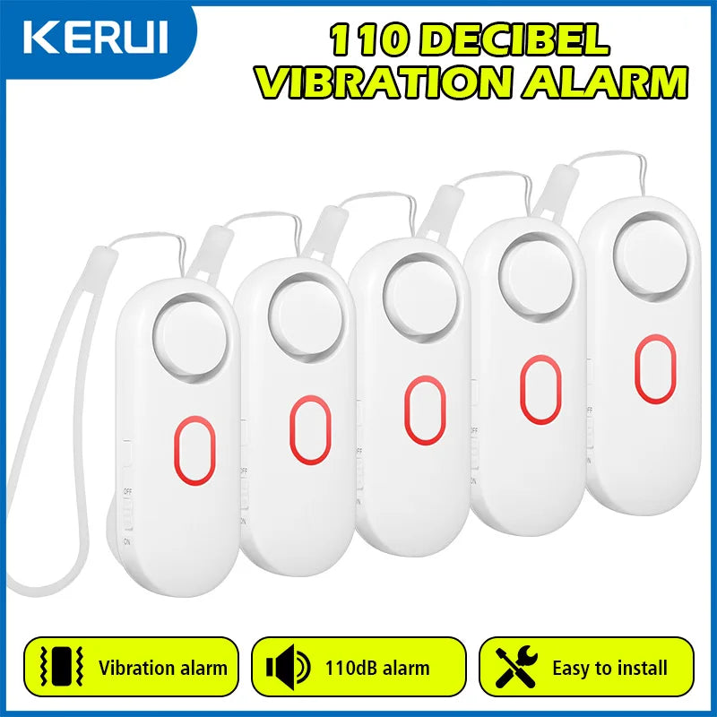 110dB Loud Vibration Detector Alarm for Door and Window