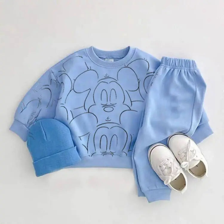 Cartoon Baby Summer Tracksuit Set