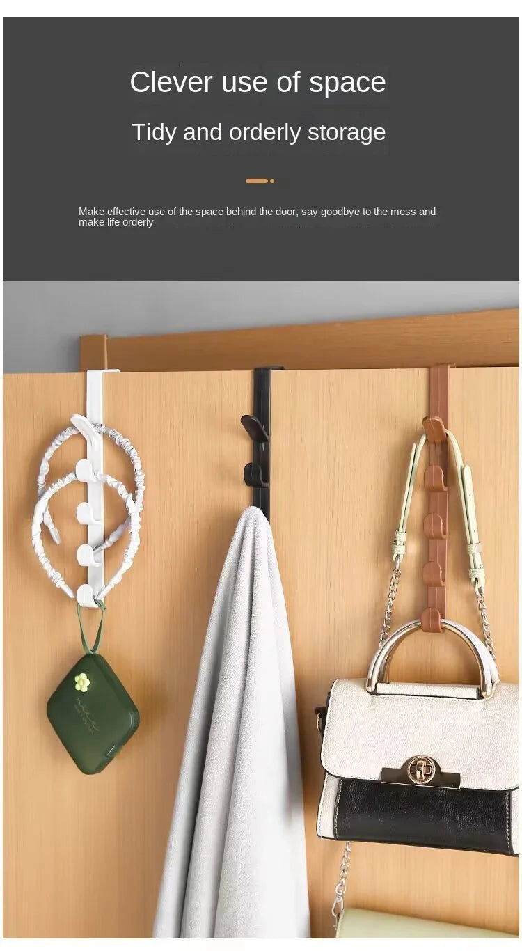 Behind the Door Coat Hook Hanger behind the Door Cabinet Wardrobe Dormitory Door Hook Storage Rack
