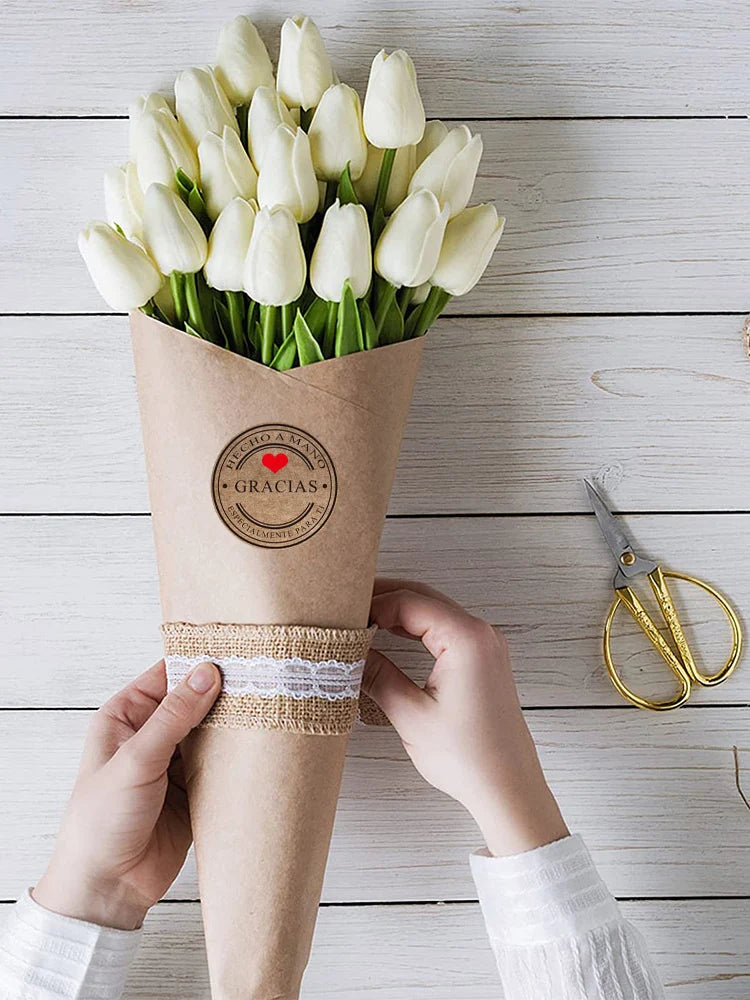 Gracias Gift Stickers – Handmade Scrapbook & Stationery Labels