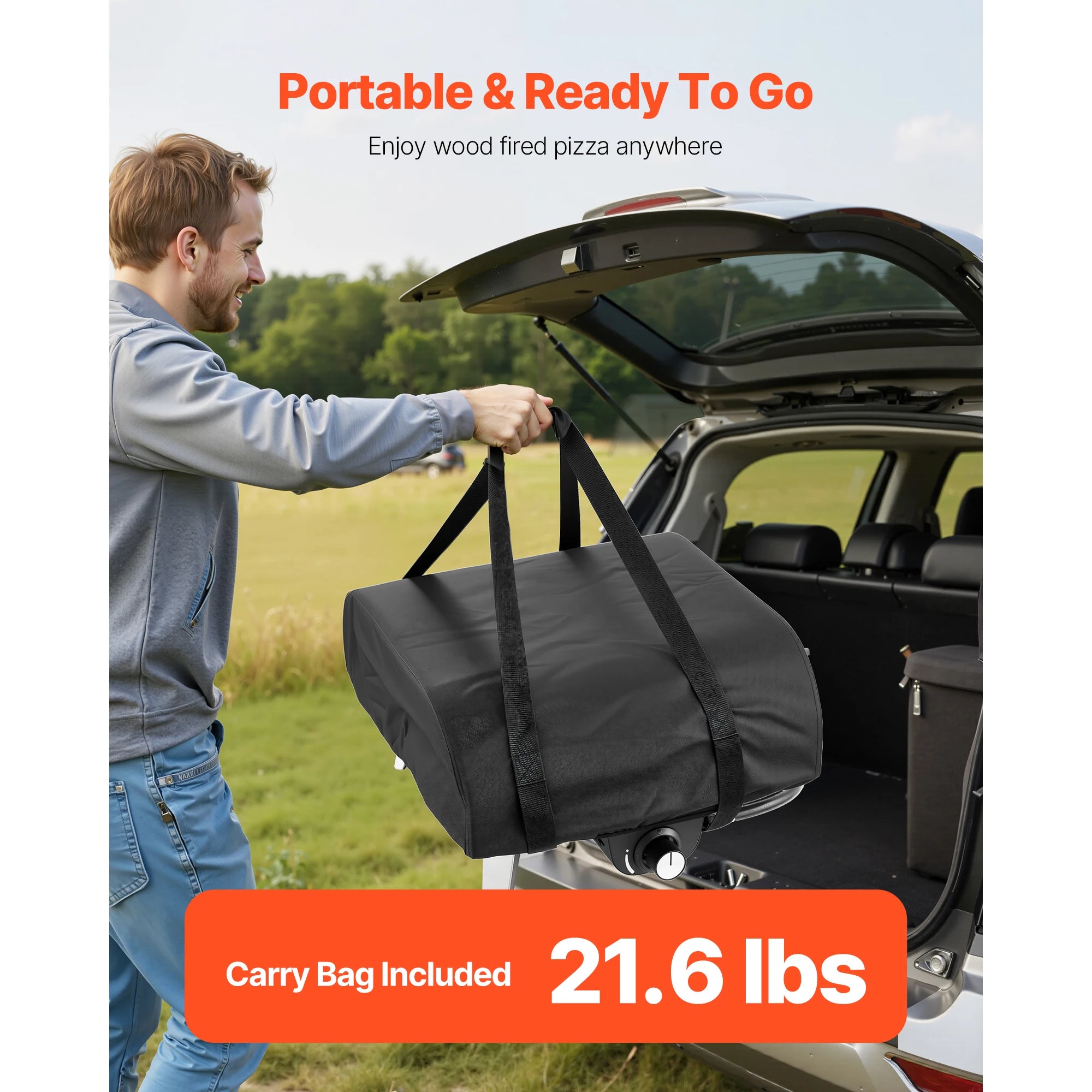 Portable Propane Outdoor Pizza Oven 12 Inch with Pizza Stone and Carry Bag