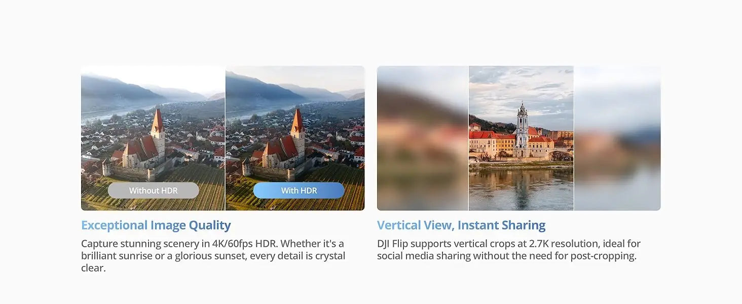 DJI Flip Camera Drone with 4K Stabilized Flight