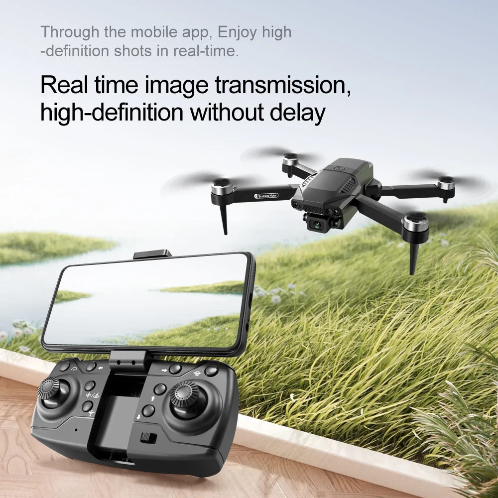 New F198 Drone Professional Dual Camera With 1080P WIFI FPV HD Aerial Photography Wide Angle Brushless RC Foldable Quadcopter