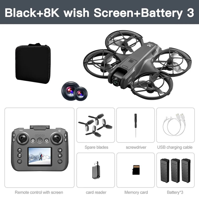 Lenovo V666 4K WiFi Drone with Obstacle Avoidance & Brushless Motor