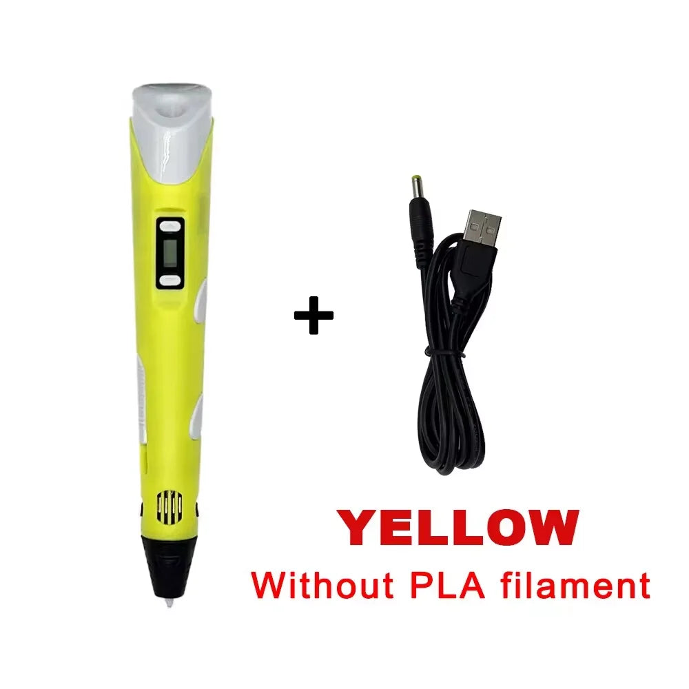 USB-Powered 3D Drawing Pen for 1.75mm PLA