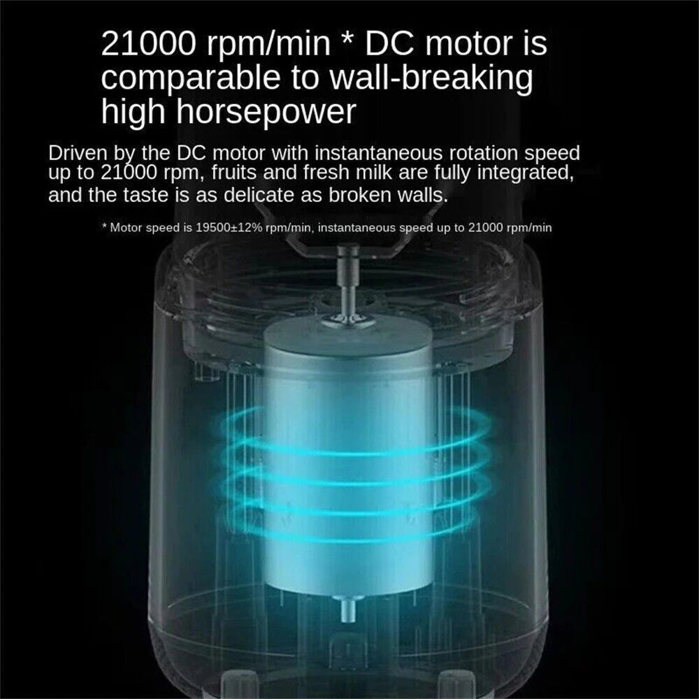 400ml Mini Blender Portable Smoothie Maker USB Rechargeable