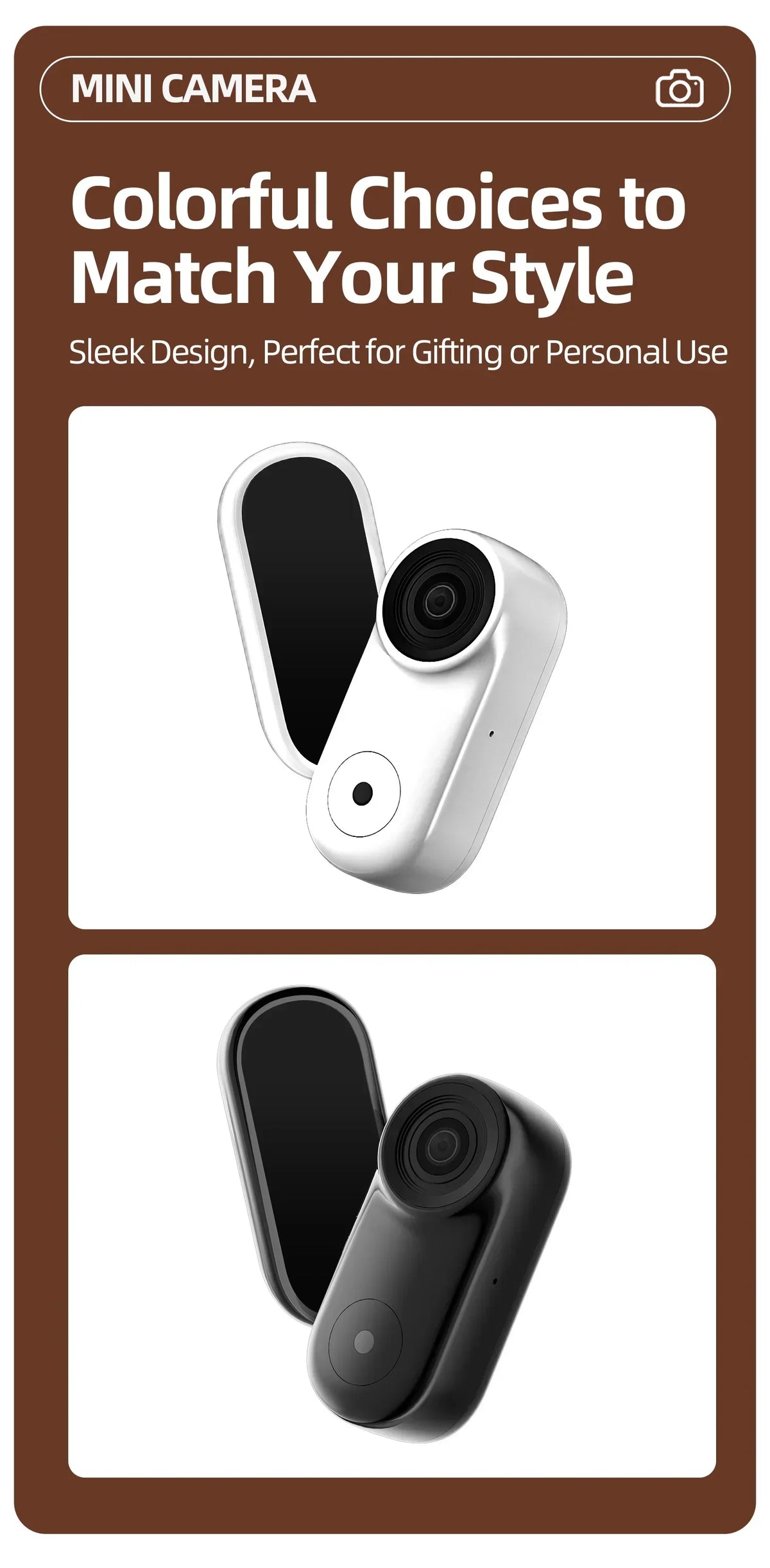 Mini Action Camera 1080P Wearable POV Sports Recorder