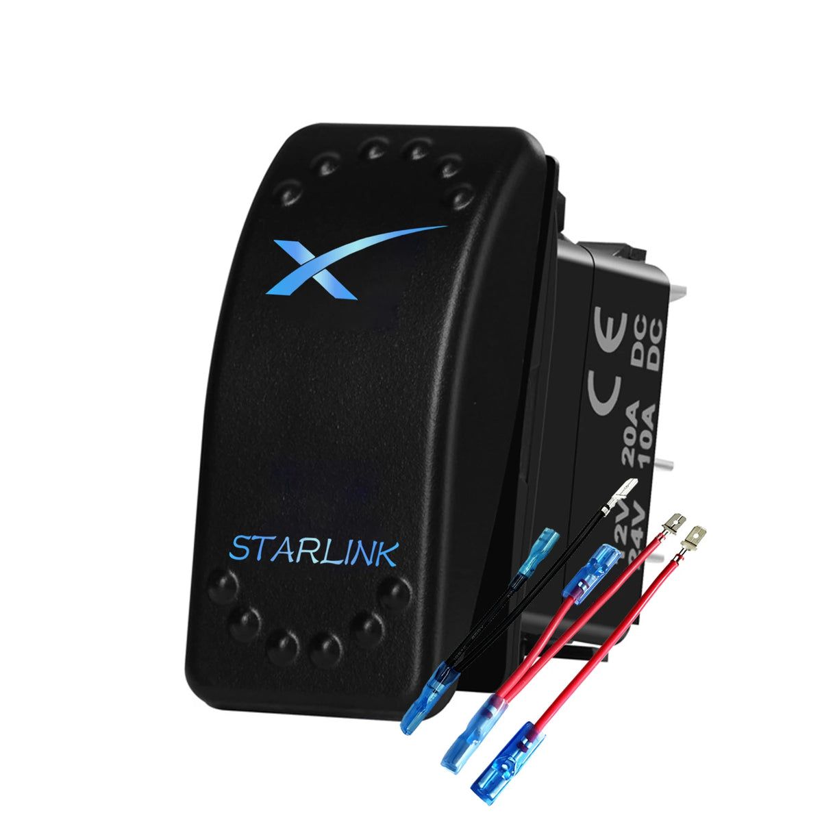 Starlink-Labelled Rocker Switch and Mounting Panel Options