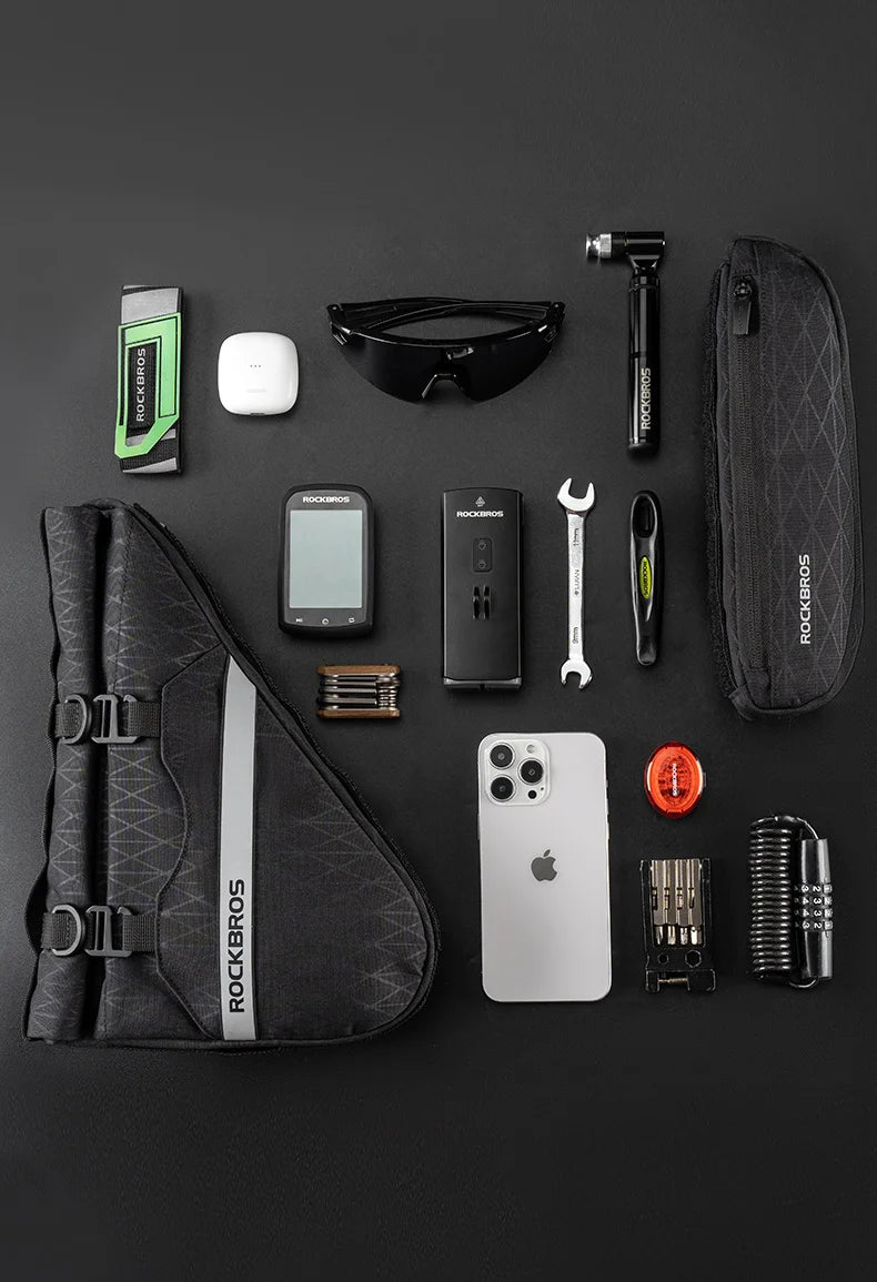 Waterproof Bicycle Triangle Bag 2-in-1 Detachable Bike Storage Pack