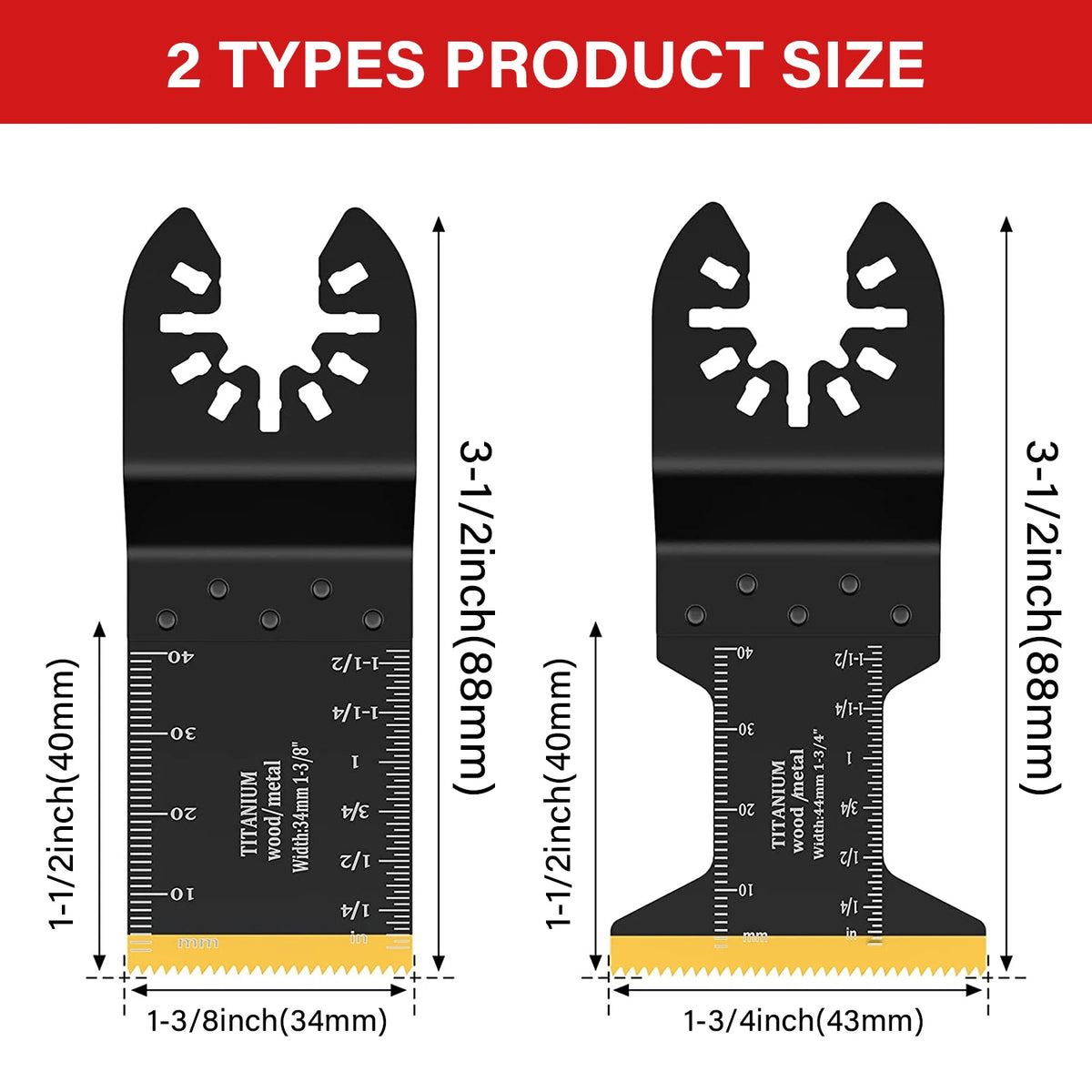 Five-Piece Oscillating Multitool Saw Blade Set