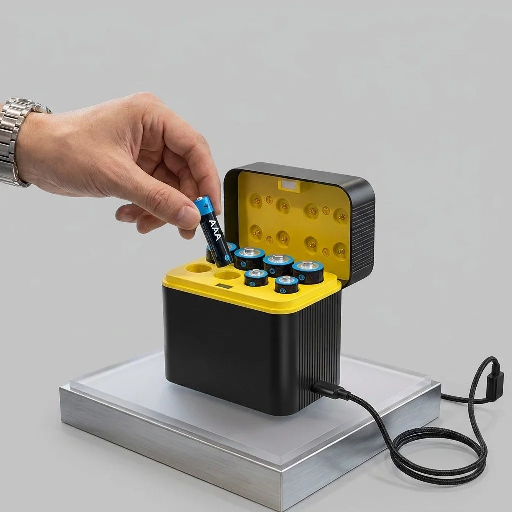 USB Charger for 1.5 V Rechargeable AA and AAA Batteries