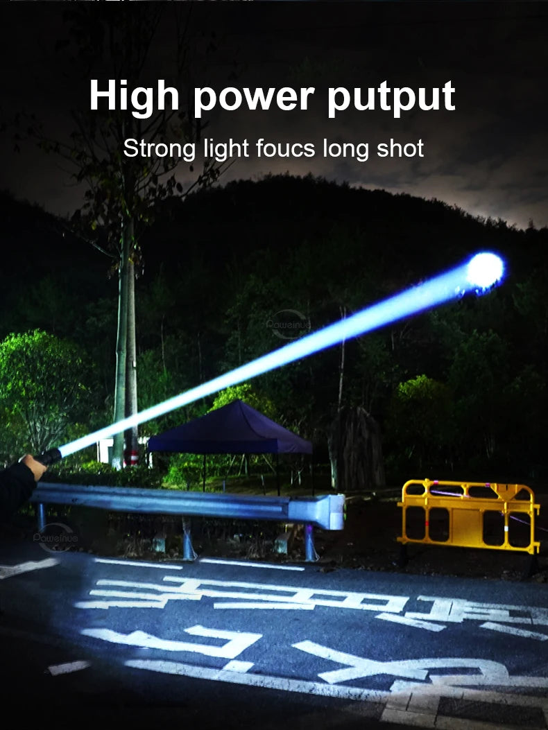 Rechargeable Zoom LED Torch, Large or Small COB Option