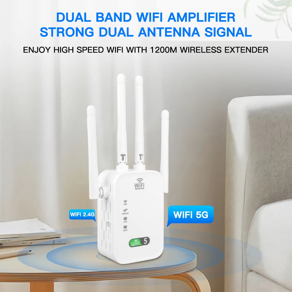 AC1200 Dual-Band Wi-Fi Range Extender