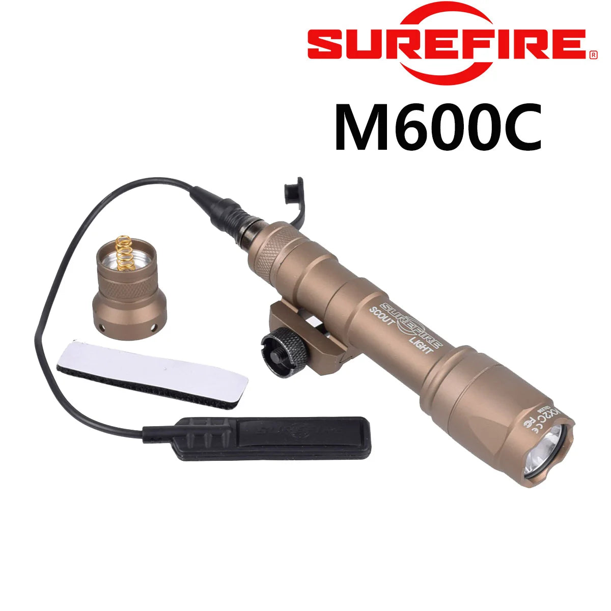 Surefire M600 M600C M300 Tactical Rifle AR15 Flashlight Airsoft Hunting Aisoft Rifle Gun Scout Light Axon Dual Function Switch