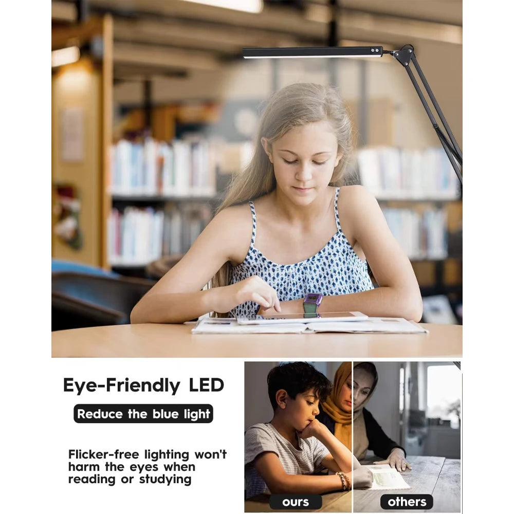 Adjustable USB LED Desk Lamp with Folding Arm