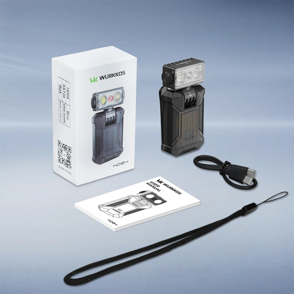 HD04 Rechargeable Rotating Clip Flashlight