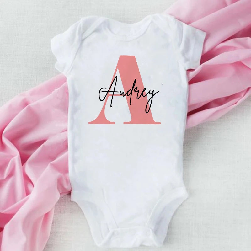 Personalized Name-and-Letter Baby Bodysuit